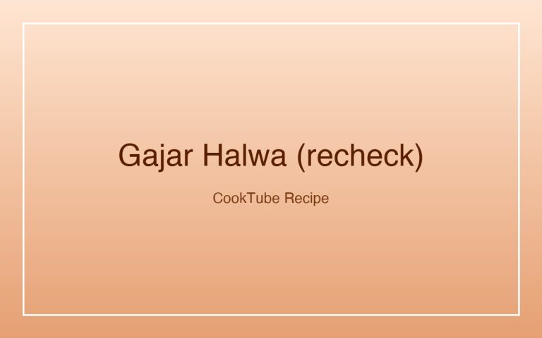 Gajar Halwa